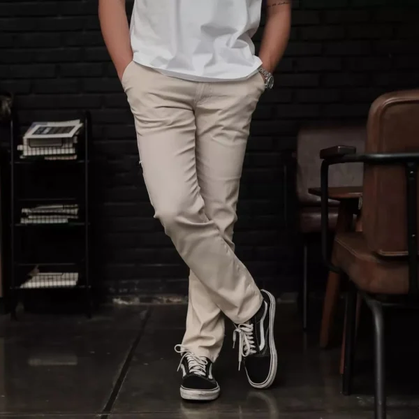 Cotton Chino Trousers - M-165cm