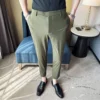 Slim Fit Ankle Pants - XL-175cm