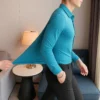Long Sleeve Plain Shirt - XL-175cm
