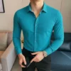 Long Sleeve Plain Shirt - XL-175cm