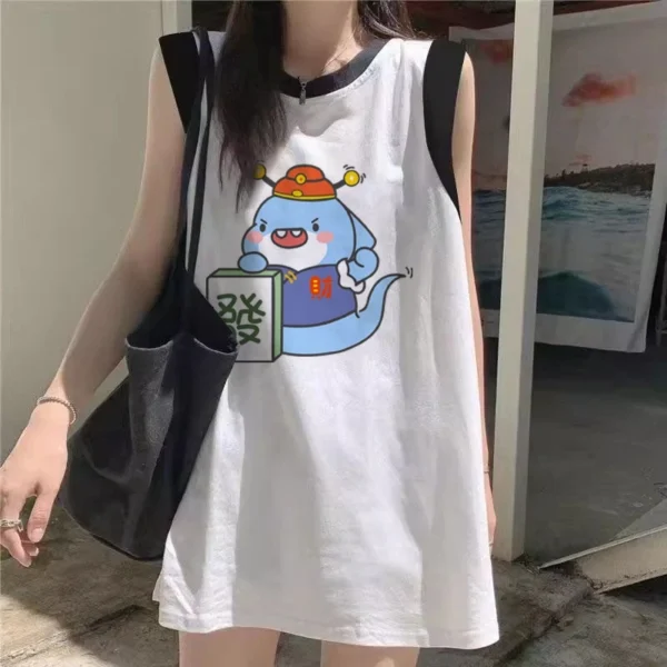 Oversize Sleeveless Shirt - M-165cm