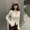 Halter Neck Cardigan Set - XS-155cm