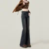 Retro Flared Denim Jeans - S-160cm