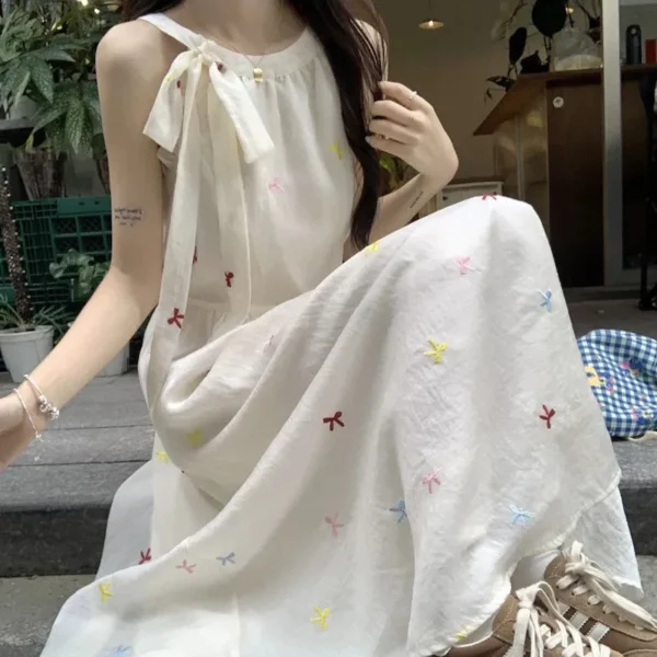 Halter Neck Strap Dress - XL-175cm