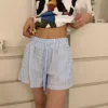 Striped Boxer Shorts - XS-155cm