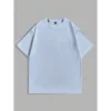 Haze Blue Oversize Short Sleeve T-Shirt - XL-175cm