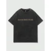 Letter Printed Round Neck Summer Short Sleeve T-Shirt - S-160cm
