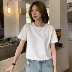 Short Sleeve Crop Top - L-170cm