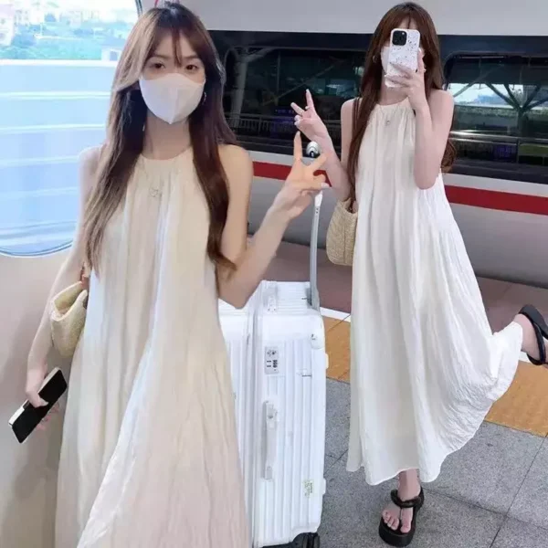 Sleeveless Long Dress - L-170cm