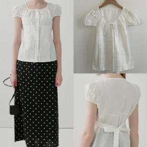 Puff Sleeve Blouse - L-170cm
