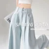 Blue Wide Leg Suit Pants - L-170cm