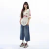 Embroidered Graphic T-Shirt - M-165cm